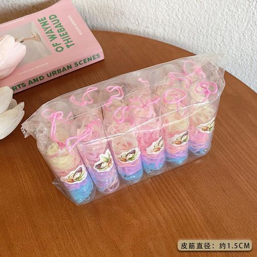 Colorful Headband Women's Black Korean Style Children's Cute Thickened Disposable Rubber Band Hair Rope Headdress Internet Celebrity Tie Hair Band
