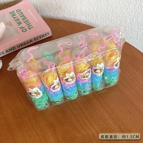 Colorful Headband Women's Black Korean Style Children's Cute Thickened Disposable Rubber Band Hair Rope Headdress Internet Celebrity Tie Hair Band