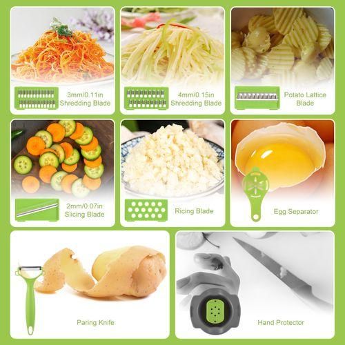 Vegetable Chopper With Container Multifunctional 11in1