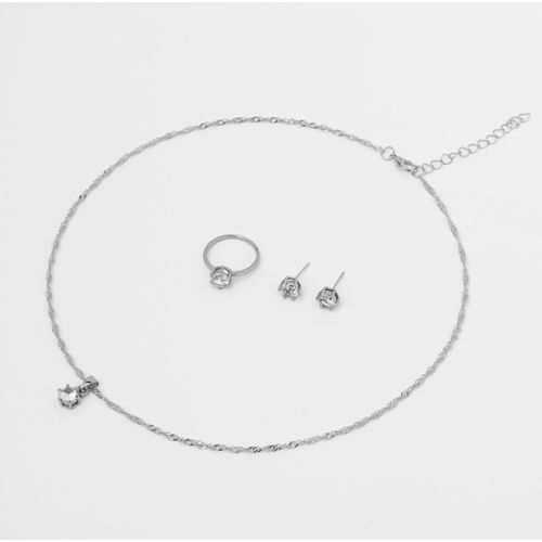 4PCS Set Jewelry Set Of Ring Earrings And Pendant Necklace Elegance Jewelry Set