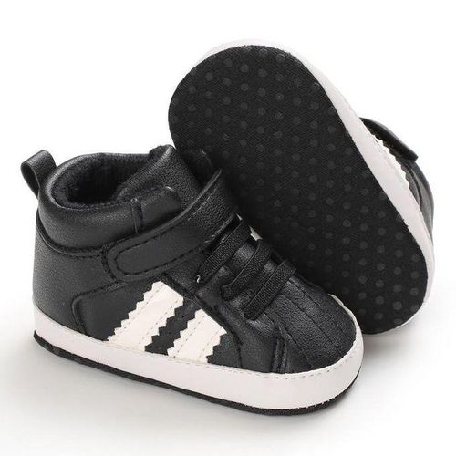 Fashion Baby Boys Hi Top Sneakers Newborn Baby Soft Bottom First Walkers Shoes