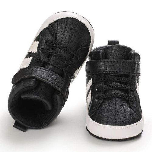 Fashion Baby Boys Hi Top Sneakers Newborn Baby Soft Bottom First Walkers Shoes