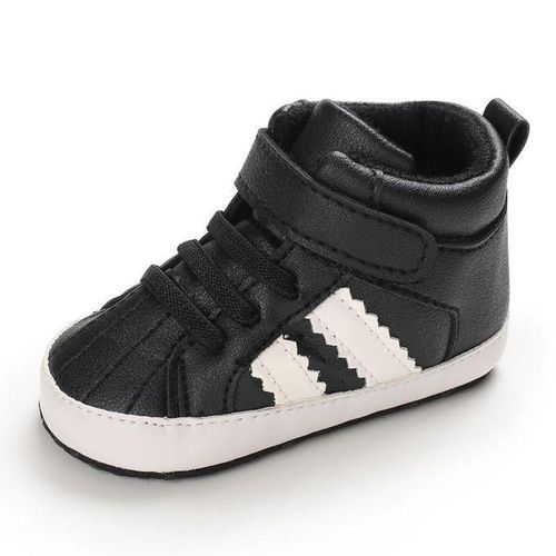 Fashion Baby Boys Hi Top Sneakers Newborn Baby Soft Bottom First Walkers Shoes