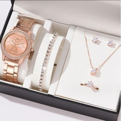 Women's Watch + Bracelet - Gold
