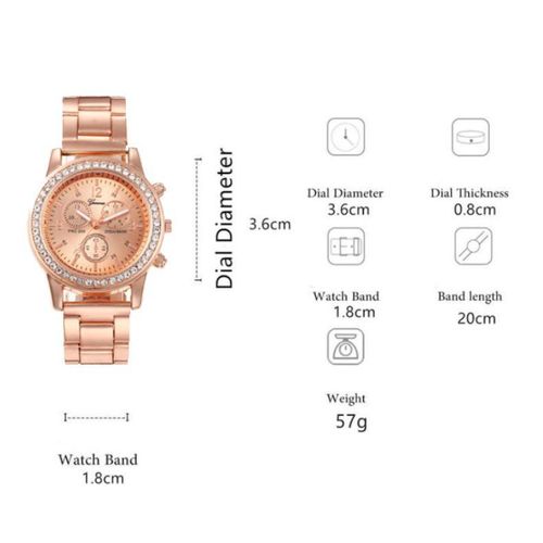 Women's Watch + Bracelet - Gold