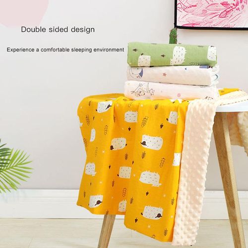 Ruddiscrad Dotted Baby Blanket,Jianbihua Pattern Kids Nap Blanket Warm Breathable Nursery Throw Blanket Muti-purpose Soft