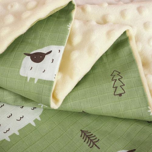 Ruddiscrad Dotted Baby Blanket,Jianbihua Pattern Kids Nap Blanket Warm Breathable Nursery Throw Blanket Muti-purpose Soft