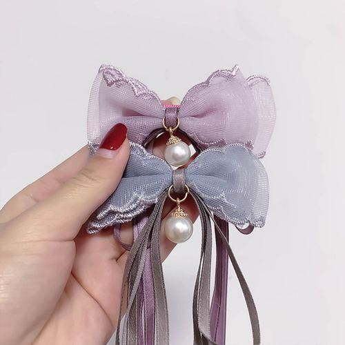 Bow Hair Clip Hair Accessory Hair Band For Women Yellow