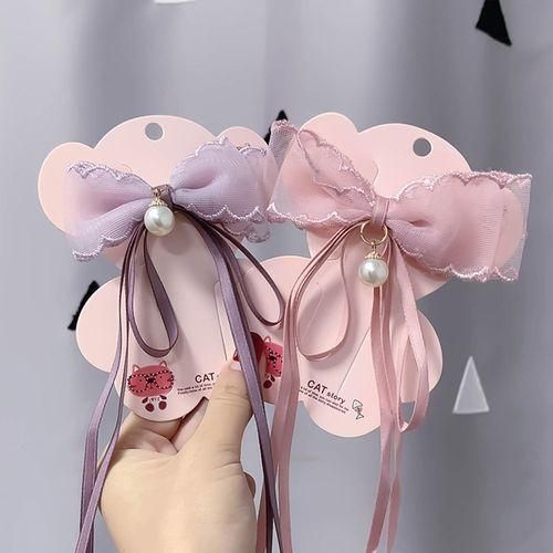 Bow Hair Clip Hair Accessory Hair Band For Women Yellow