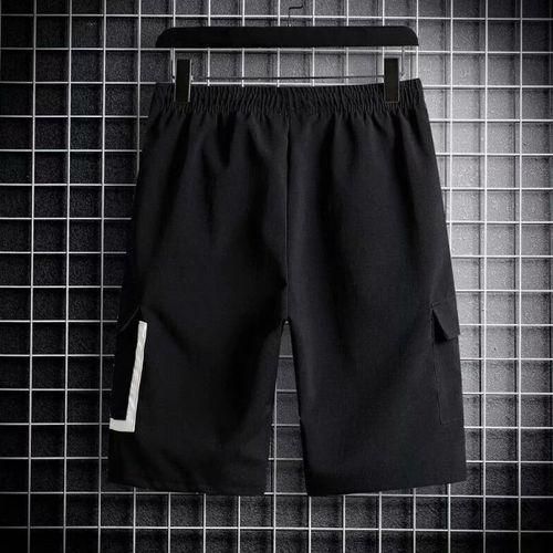 2pcs T-Shirt + Shorts Set - Black