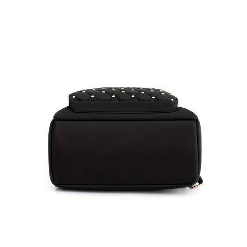 Women's Fashion Oxford Backpack , Girls School Bag, Casual Travel Bag – Black
