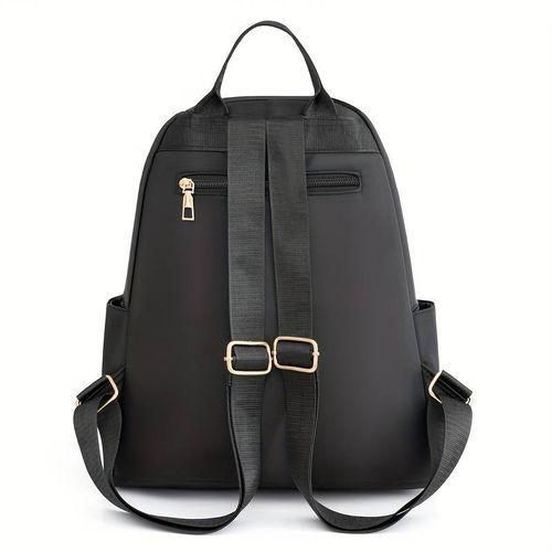 Women's Fashion Oxford Backpack , Girls School Bag, Casual Travel Bag – Black