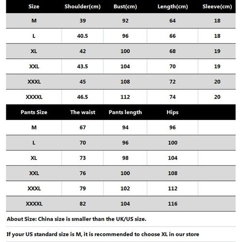 2pcs Men's Fashion Printed T-Shirt+Shorts Set, Tracksuit Set - Black