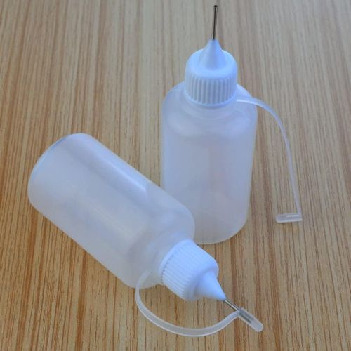 10Pcs 30Ml Plastic Squeezable Tip Applicator Bottle Refillab