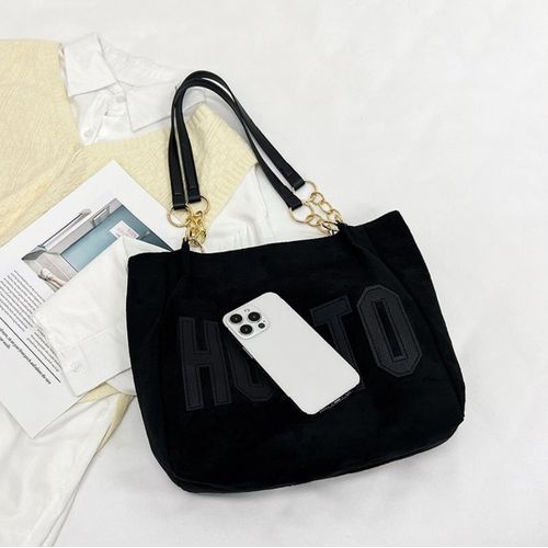 Large Capacity Canvas Bag Alphabet Tote Handbag Women's Bag Shoulder Bag