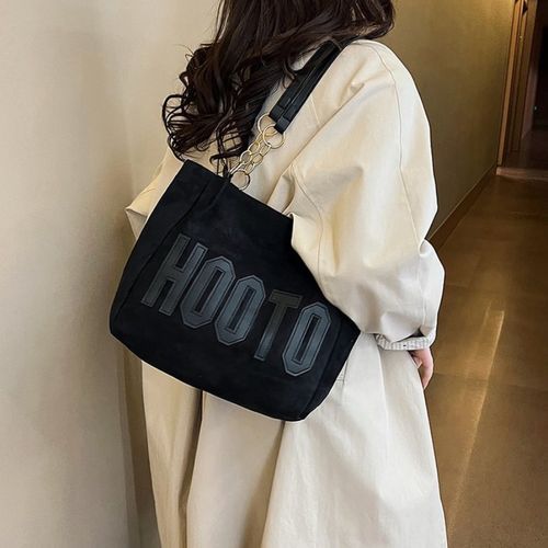 Large Capacity Canvas Bag Alphabet Tote Handbag Women's Bag Shoulder Bag