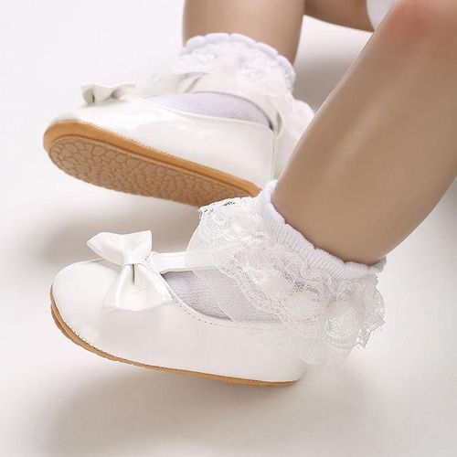 Fashion Party Baby Princess Flat Shoes Newborn Soft Rubber Sole Walking Shoes
