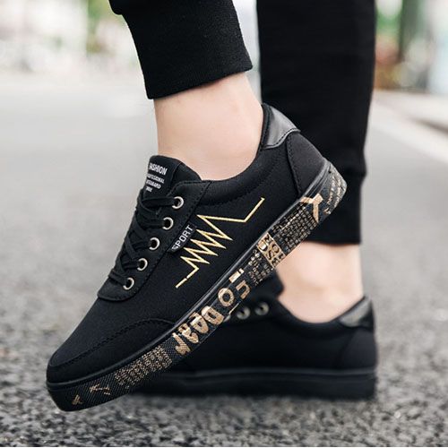Men's Comfortable Outdoor Gentle Casual Sport Shoes Sneakers Black