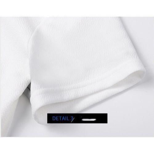 Berrykey Mens 2 In 1 Men's Short Sleeve Shorts Set Shirts Joggers White