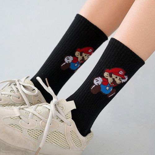 Cute Pokemon Anime Socks Psyduck Bulbasaur Pikachu Mario