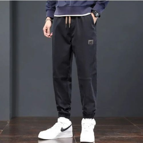 Casual Men Pants Cargo Loose-fit Versatile Trendy Wear-resistant Sweatpants