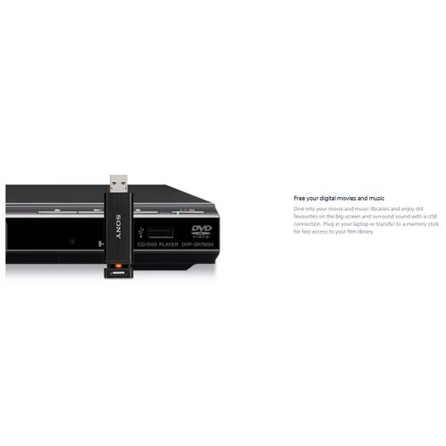 Sony DVD Player DVPSR760, With HD Up-scaling - Black