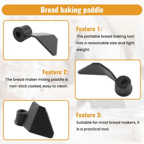 Bread Baking Machine Paddles Kneading Hooks, Stainless Steel