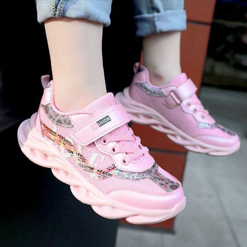 Fashion Kids Sneakers Girls Sports Walking Shoes-Pink