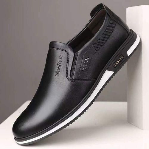 Men's Oxfords Office Loafers Wedding Formal Shoes Corporate Black