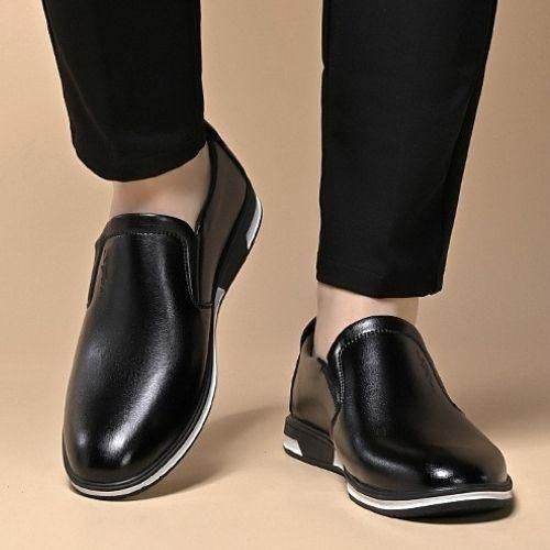 Men's Oxfords Office Loafers Wedding Formal Shoes Corporate Black
