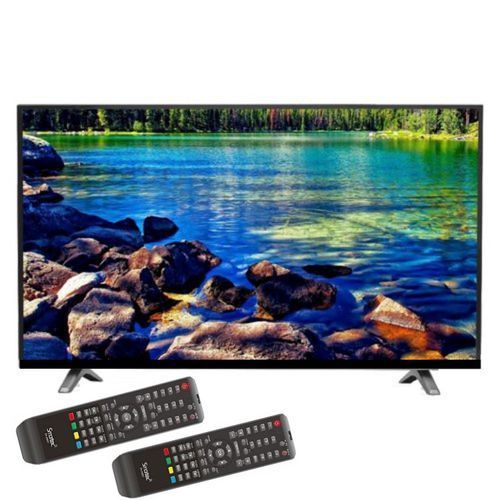 Smartec 32" HD digital LED TV, Free Clear Channels, 2-Remotes, VGA Input - Black