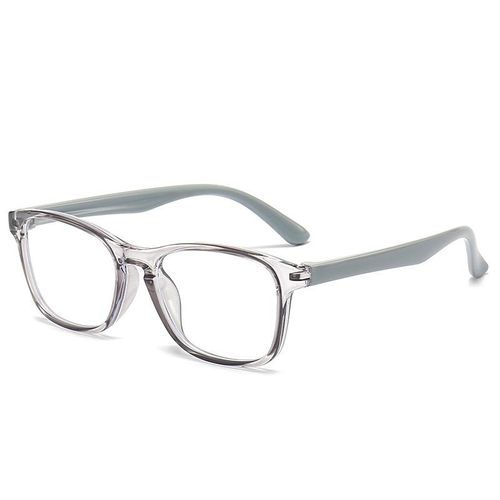 Viendo Photochromic Anti Radiation Graded Eyeglasses For Kids TR90 Children's Anti rad Comfortable Goggles For Boys And Girls Computer Eyewear Optical Eyeglasses Frame Square Anti Sunlight UV400 Protection Nearsighted Replaceable Lens