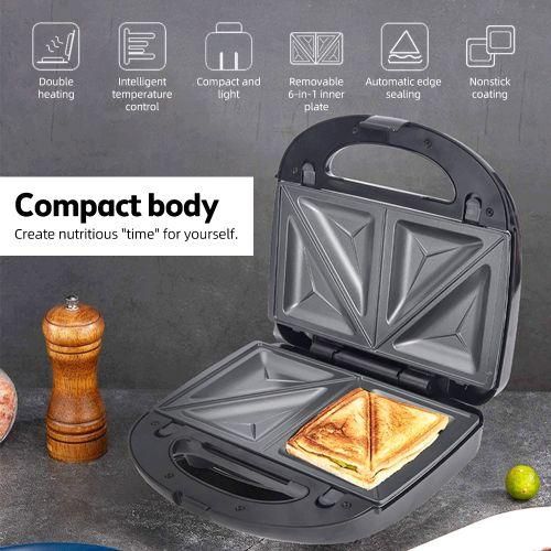 Sokany SK908 Waffle Sandwich Maker 6 In 1 Grill Compact