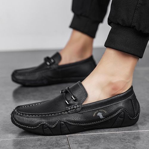 Men's Business Wedding Formal Dress Loafers & Slip Ons Leather Shoes Brown