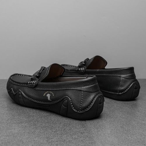 Men's Business Wedding Formal Dress Loafers & Slip Ons Leather Shoes Brown