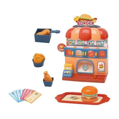 26Pcs Funny Kids Hamburger Machine Preschool Play Food Pretend Play