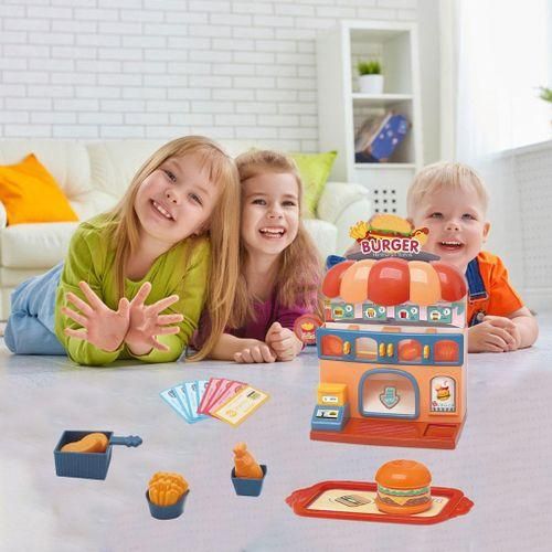 26Pcs Funny Kids Hamburger Machine Preschool Play Food Pretend Play