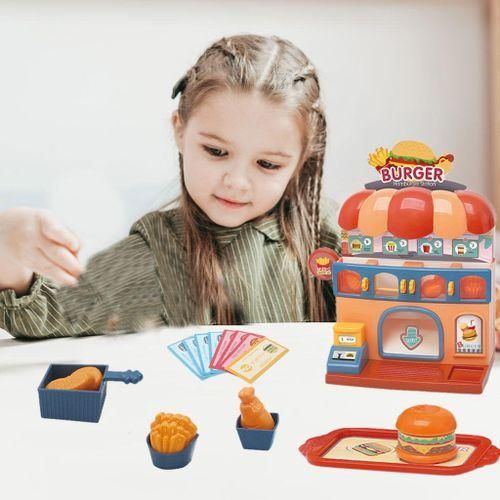 26Pcs Funny Kids Hamburger Machine Preschool Play Food Pretend Play