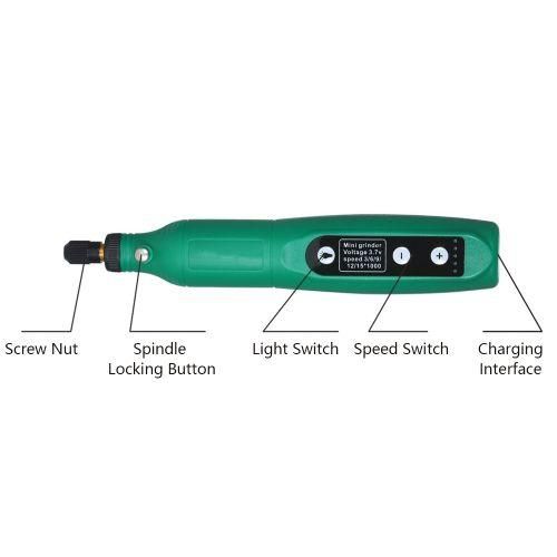 Cordless Rotary Tool 3.7V LiIon  5 Variable Speed USB