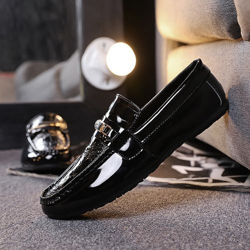 Men's Casual Formal Oxford Business Gentle PU Leather Shoes - Black