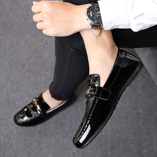 Men's Casual Formal Oxford Business Gentle PU Leather Shoes - Black