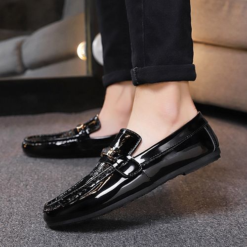 Men's Casual Formal Oxford Business Gentle PU Leather Shoes - Black