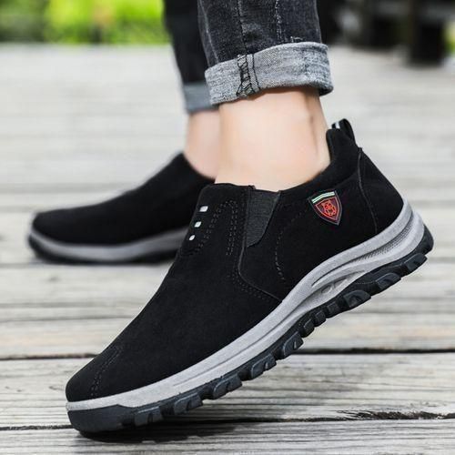 Mens Loafers Slip-on Office Casual Comfortable Shoes Black