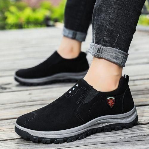 Mens Loafers Slip-on Office Casual Comfortable Shoes Black