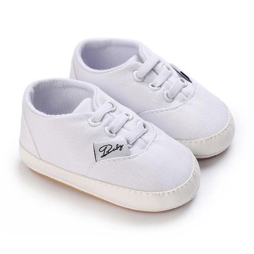 Spring And Autumn 0-1 Year Old Male And Female Baby's White Shoes Are Easy To Wear Anti Fall Soft Rubber Sole Anti Slip Wear-resistant Learning Shoes