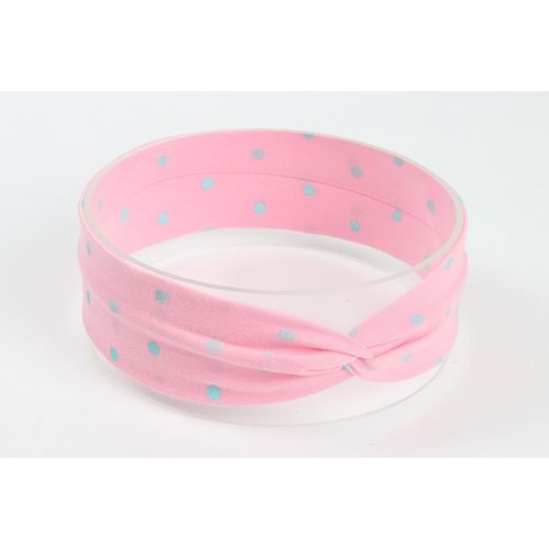 European and American Cute Dotted Prints Cross Hair Band Babies' Headwear Cotton Children's Hair Accessories Headband