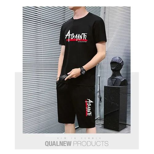 Men's 2 Piece Set - T-shirt + Shorts Sports And Leisure Suits