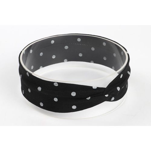 European and American Cute Dotted Prints Cross Hair Band Babies' Headwear Cotton Children's Hair Accessories Headband