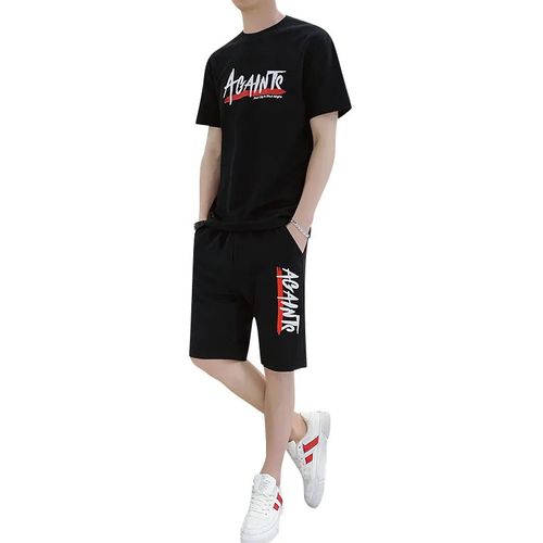 Men's 2 Piece Set - T-shirt + Shorts Sports And Leisure Suits