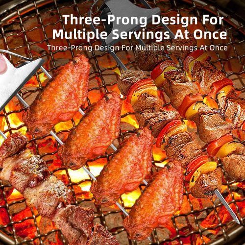 Stainless Steel Skewers SemiAutomatic BBQ Outdoor